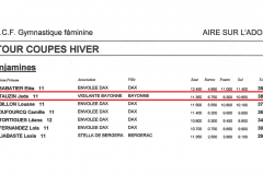 1er tour coupes - Benja